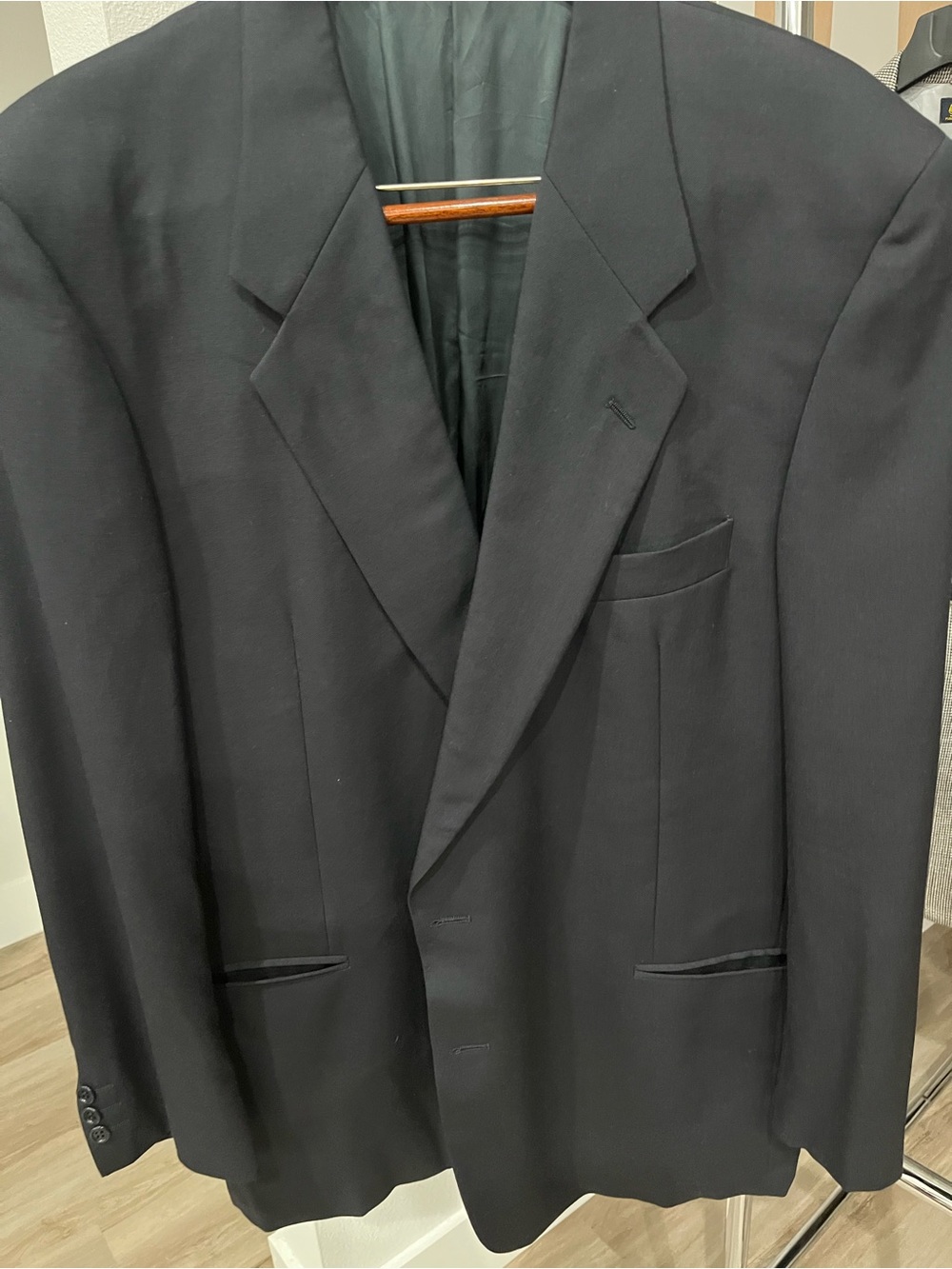 Valentino Black Men's Single-Breasted Suit Jacket